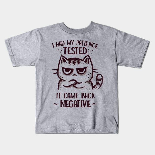 I Had My Patience Tested Kids T-Shirt by kg07_shirts